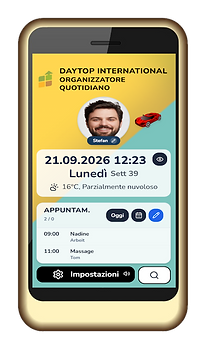 Pagina iniziale dell'app