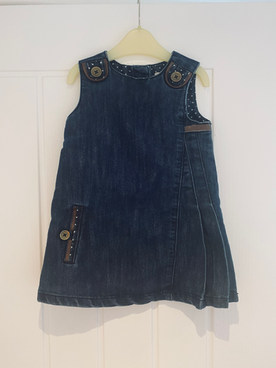 Next denim dress 12-18 months