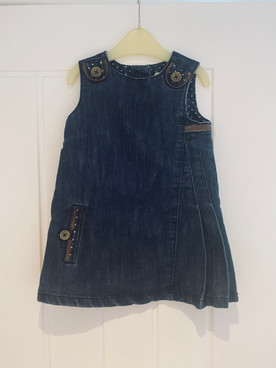 Next denim dress 12-18 months