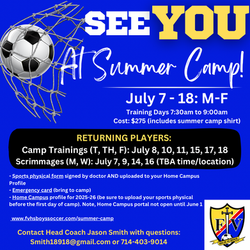 RETURNERS  2025 Summer Camp