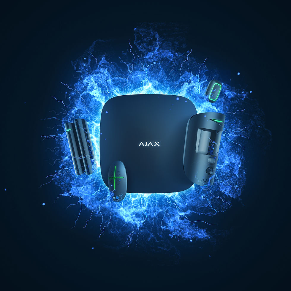 Ajax hub, DoorProtect, SpaceControl, MotionCam