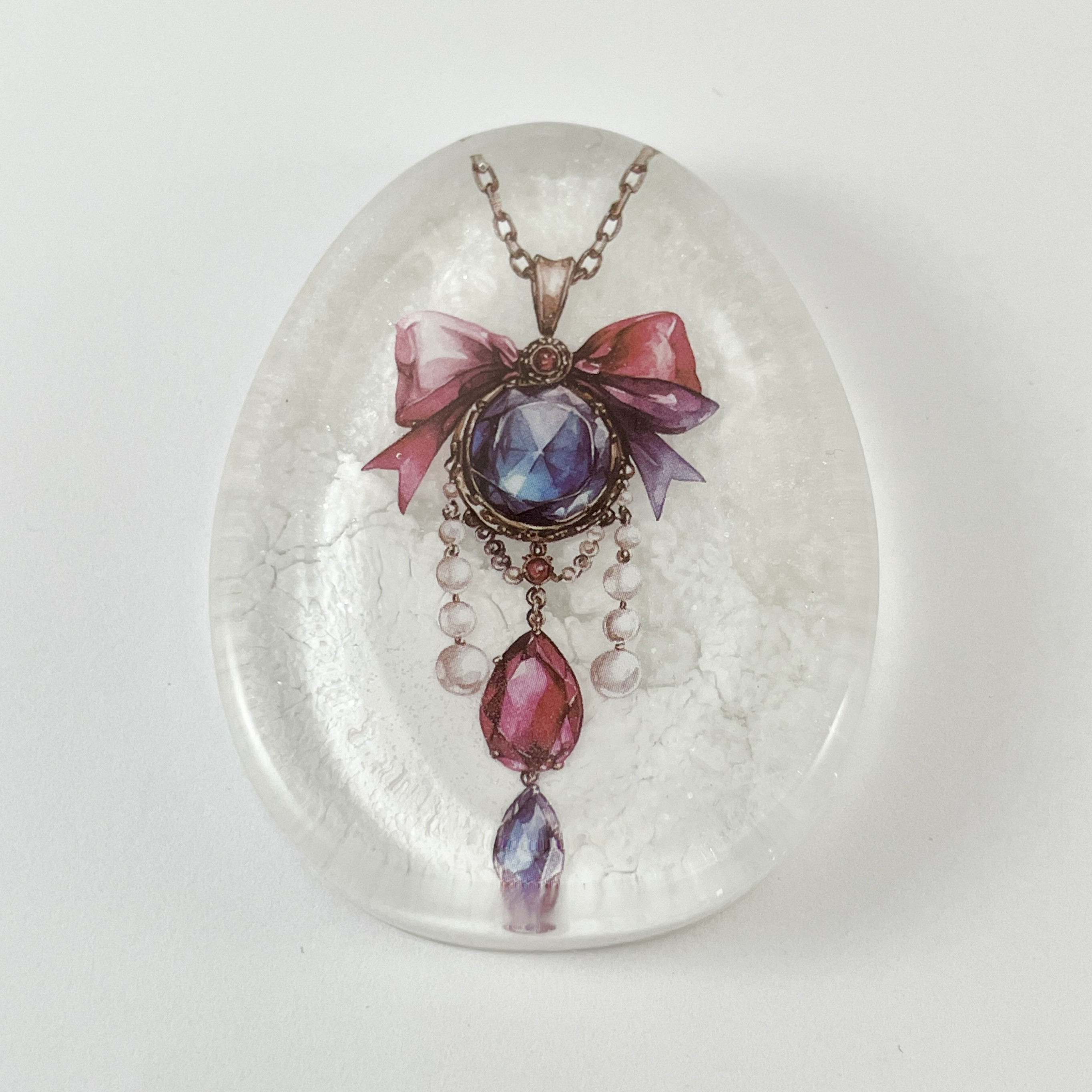 Vintage Jewel Worry Stone