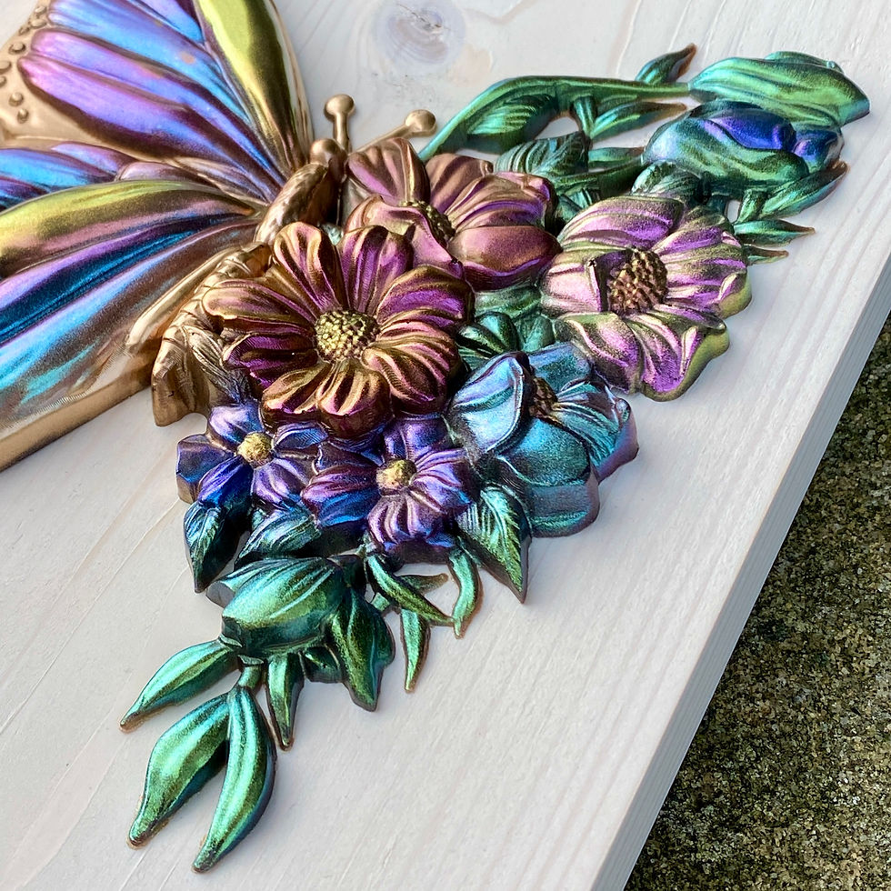 Thumbnail: Floral Butterfly Wall Art