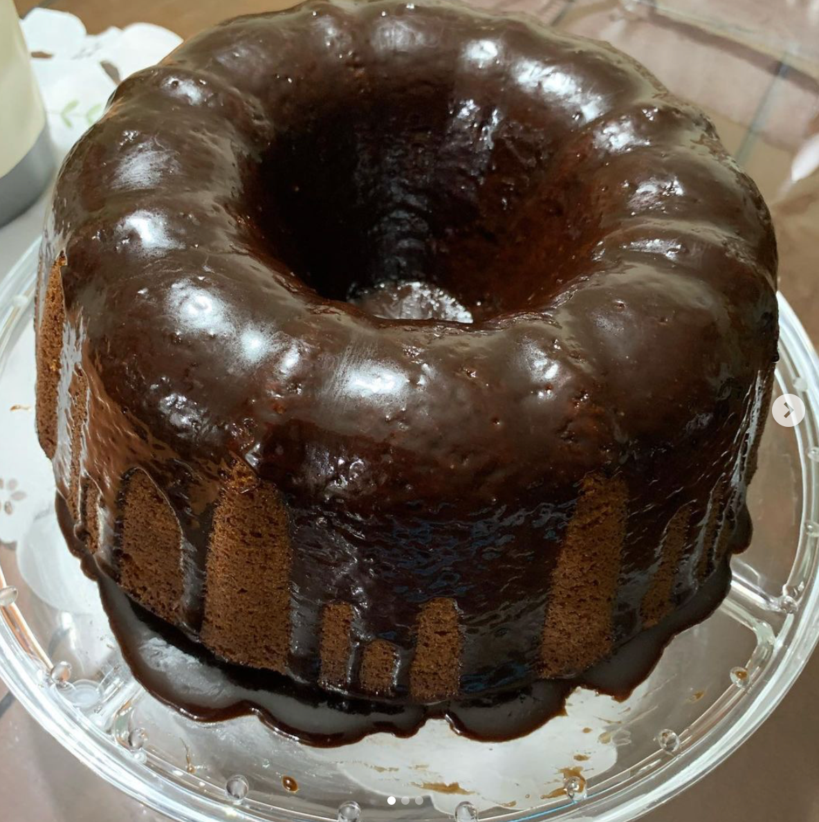 Brazilian Carrot Cake with Chocolate Sause / Bolo de cenoura com chocolate
