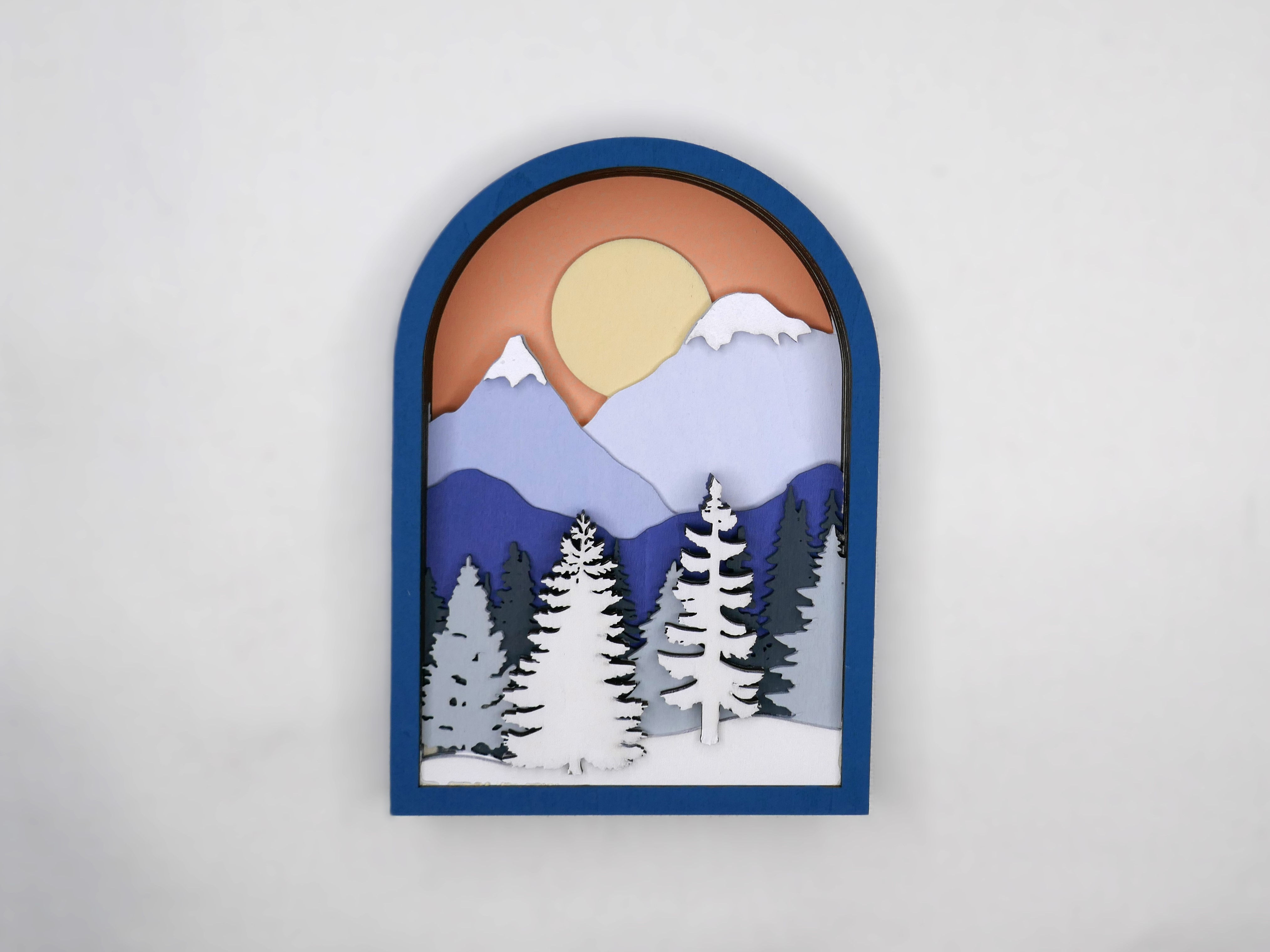 Montagnes sauvages hiver