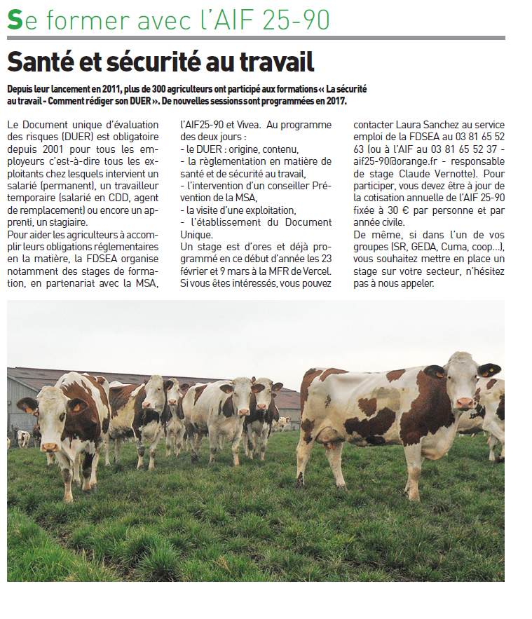 Santé sécurité au travail
