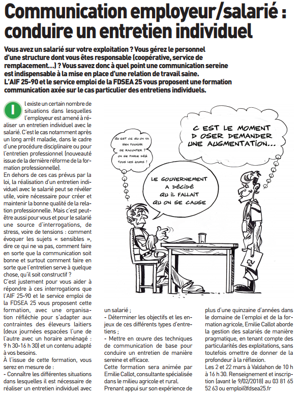 Communication employeur / salarié