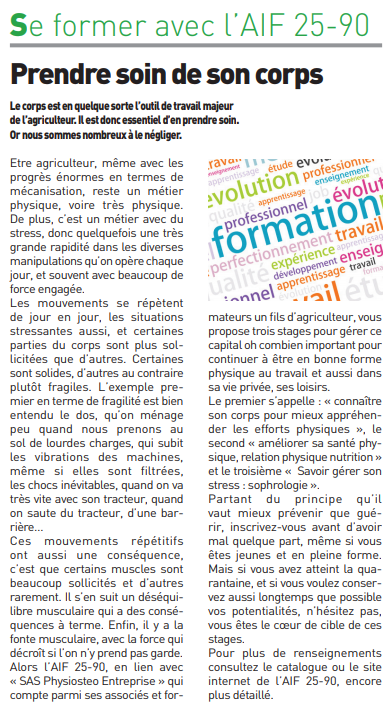 Prendre soin de son corps
