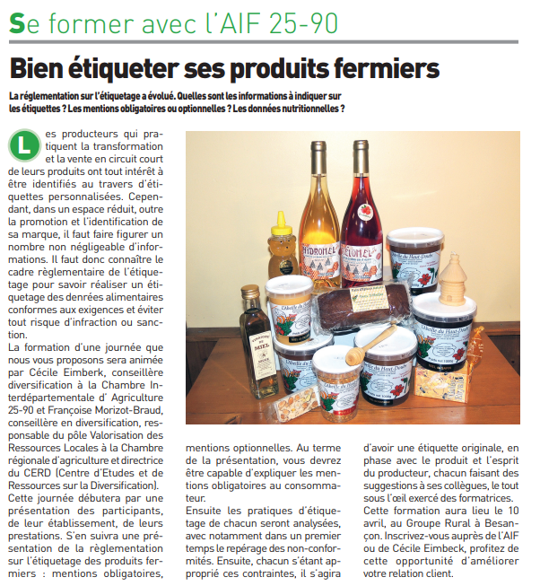 Bien étiqueter ses produits fermiers