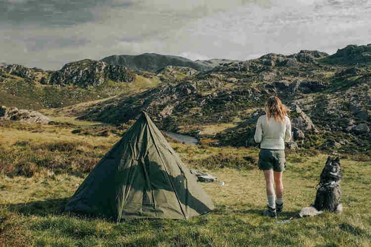 Wildcamping Polish Lavvu tipi tent