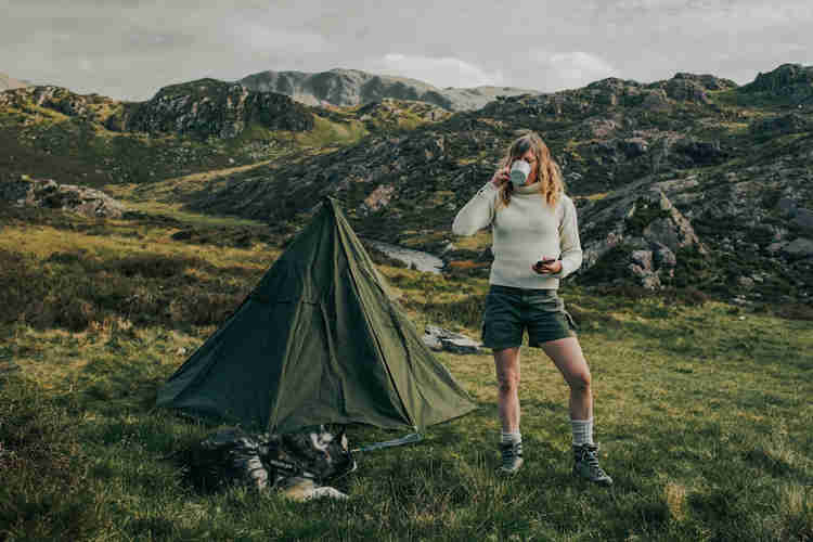 Wildcamping Polish Lavvu tipi tent