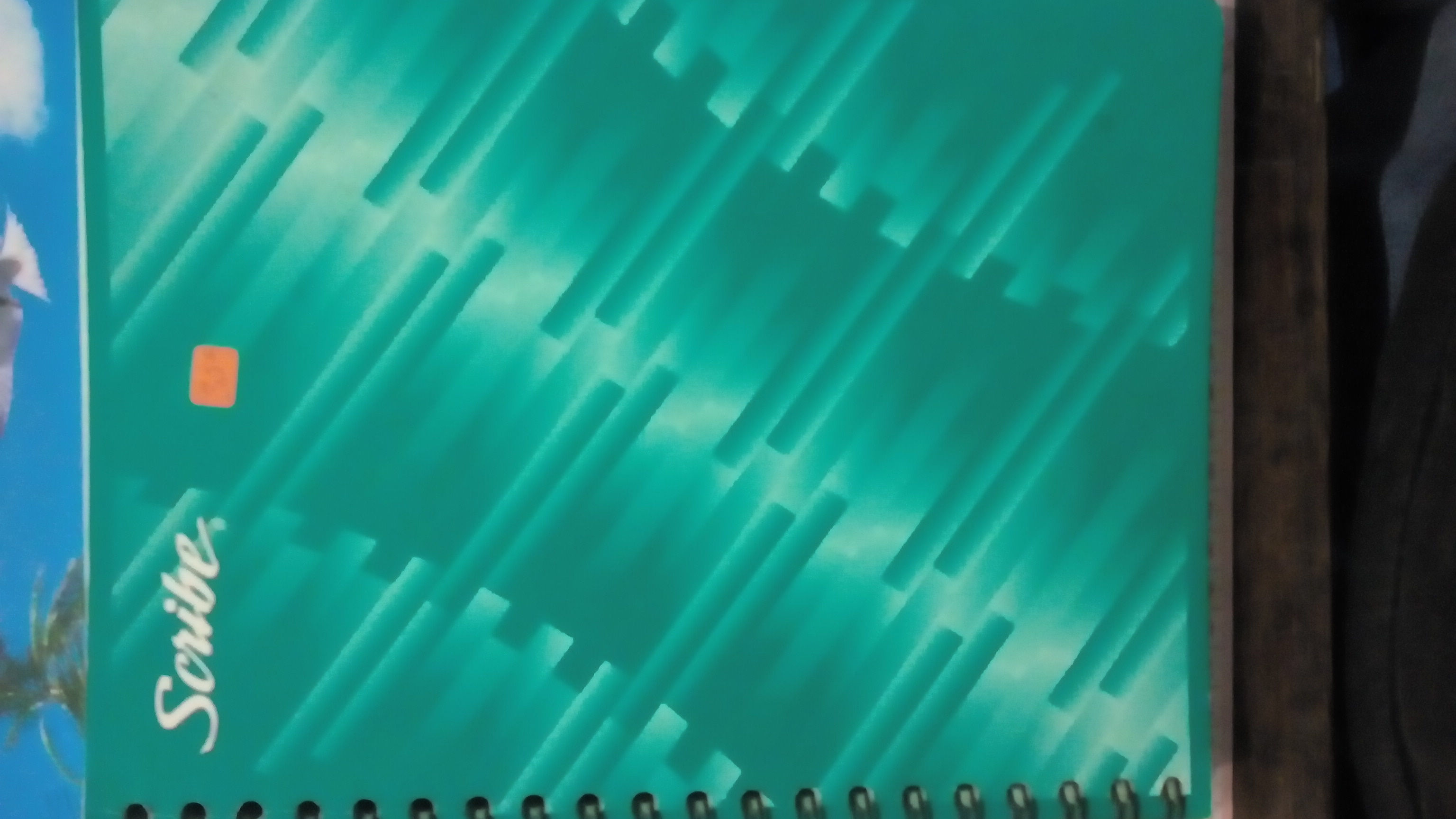 libreta scribe hojas color raya