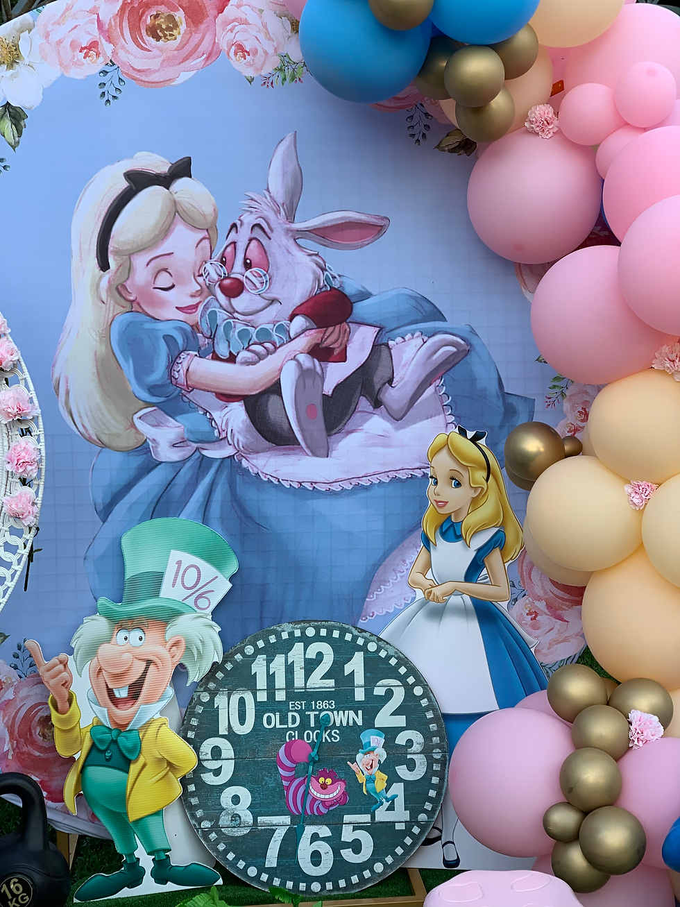 Alice in Wonderland Backdrop