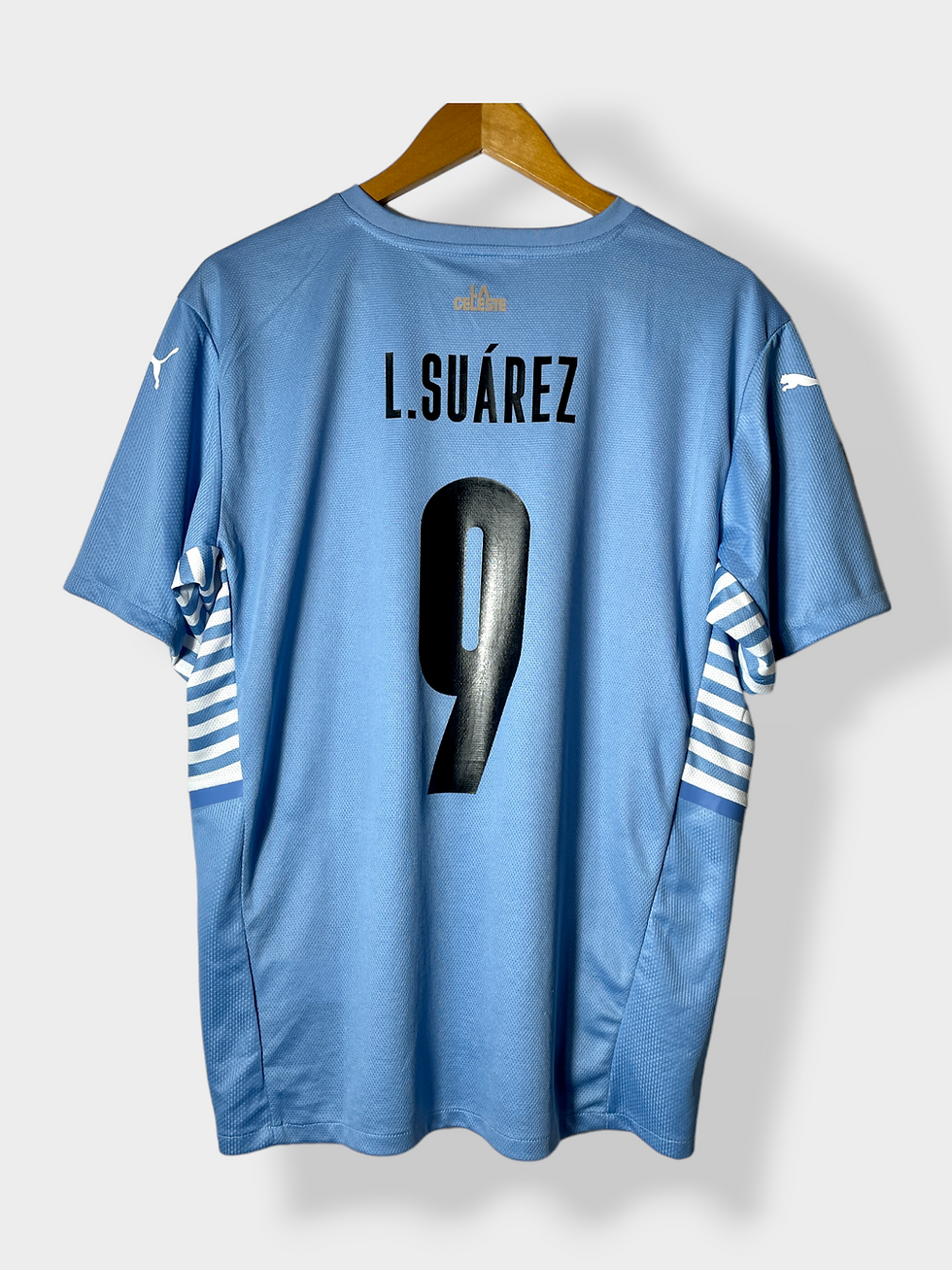 Thumbnail: Puma Uruguay 21/22 Home Jersey - Suárez #9 - L - BNWT
