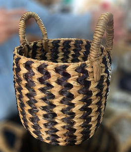 baskets in water hyacint, bali, indon