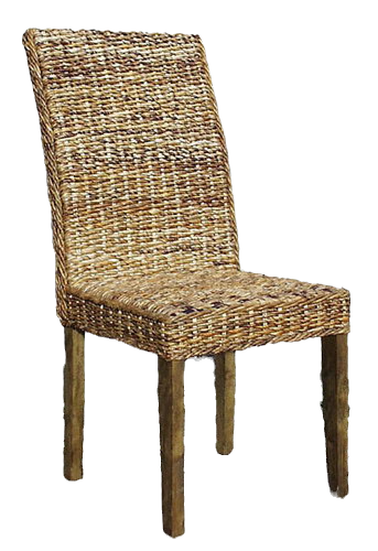 teak and banana fiber chair, modern style, bali, indonesia