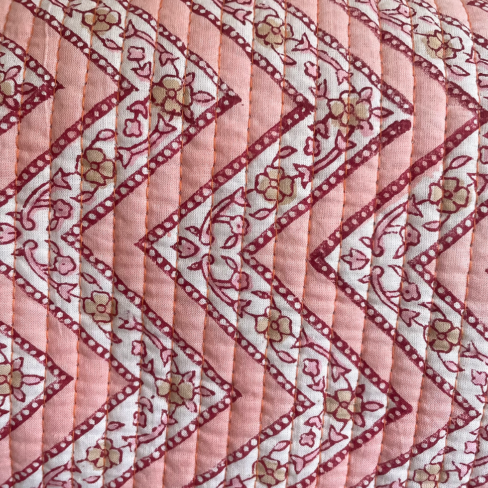 Thumbnail: Wash Bag -  Pink Zigzag - Multiple Sizes