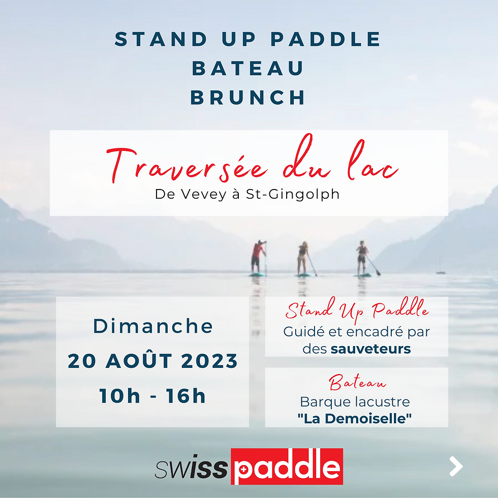 Traversée du lac : SUP et bateau