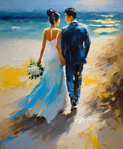 Dreaming of Your Heartbeat Wedding Painting