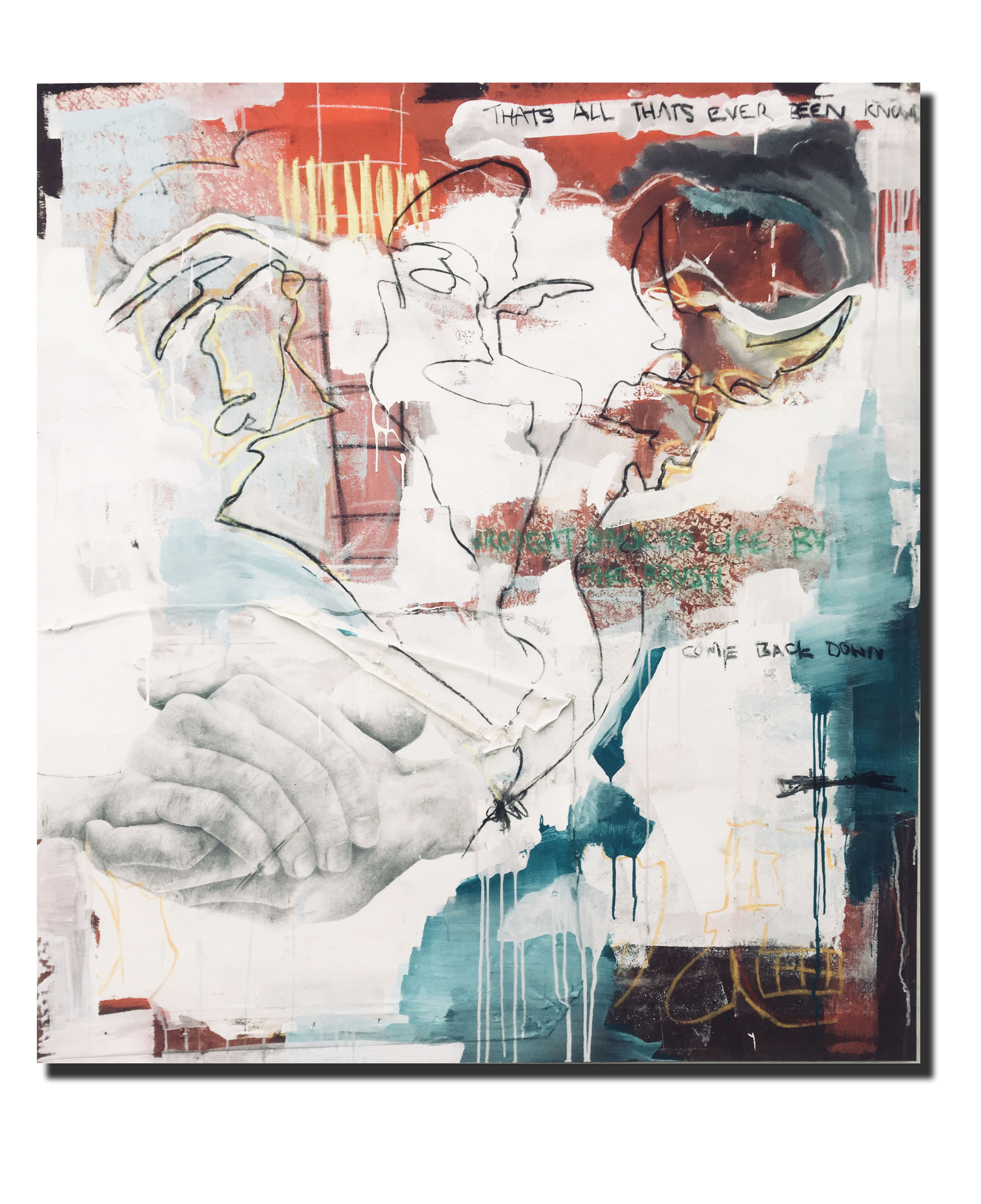 'Untitled' Mixed media on Hand Craft canvas