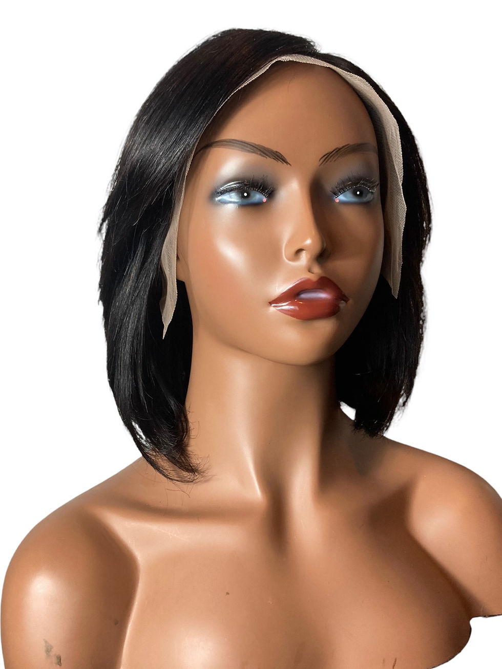 Thumbnail: Bob Lace Front Wig Human Hair With Bangs 