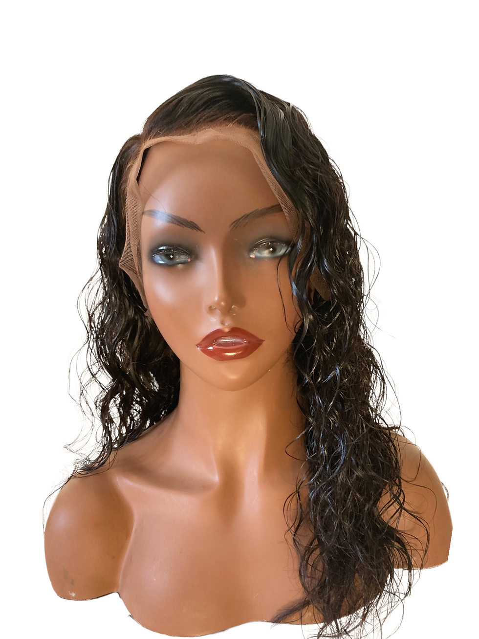Thumbnail: 360 Lace Front Wigs Human Hair Water Wave 