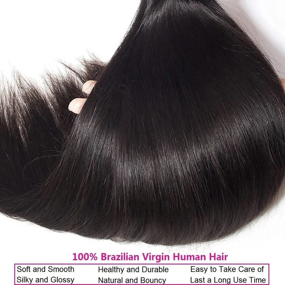 Thumbnail: Straight Human Hair Bundles  Brazilian