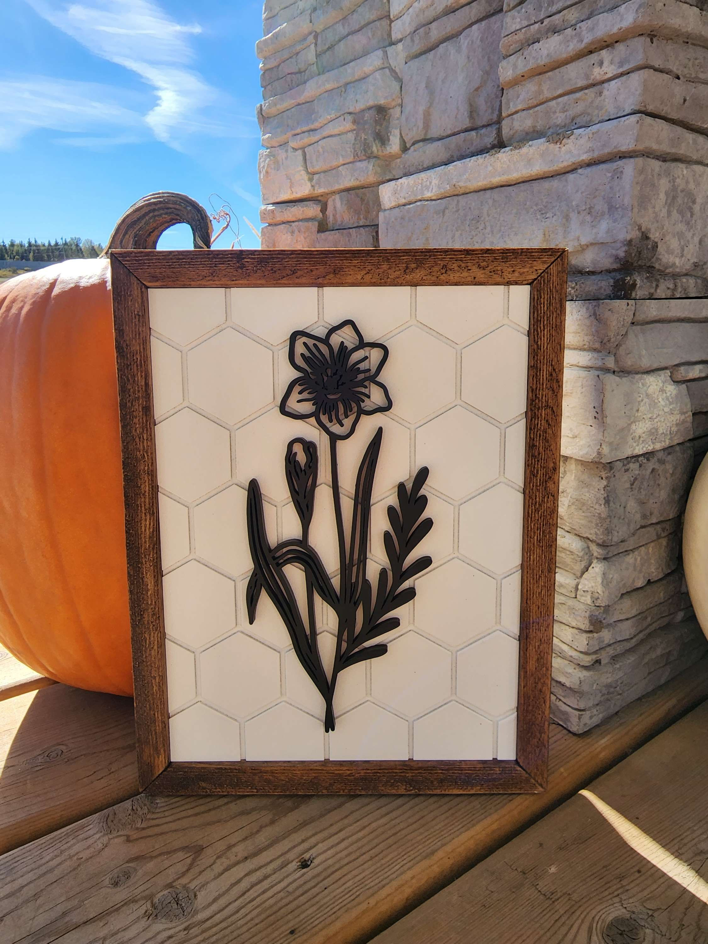 Large Birth Month Florals