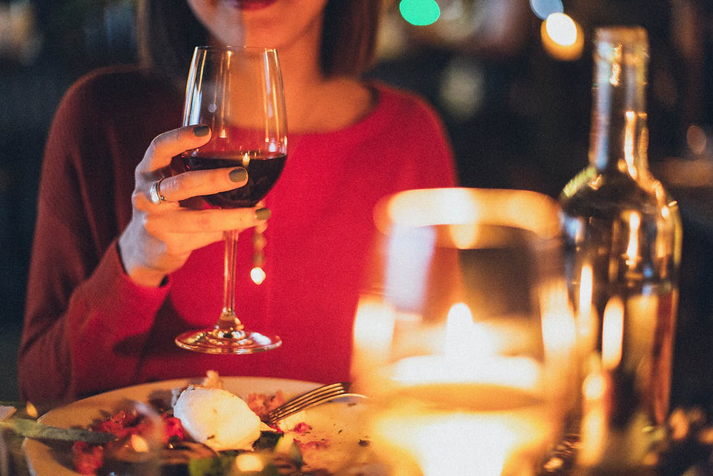 wine with food
