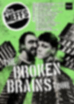 The Meffs Broken Brains Tour poster. Client: The Meffs.