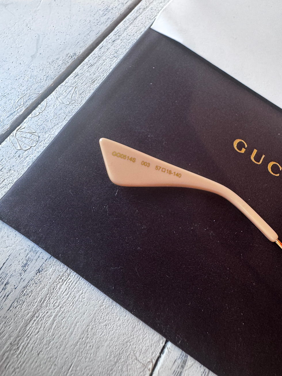 Thumbnail: GUCCI Aviator Sunglasses - Blue, Black and Gold