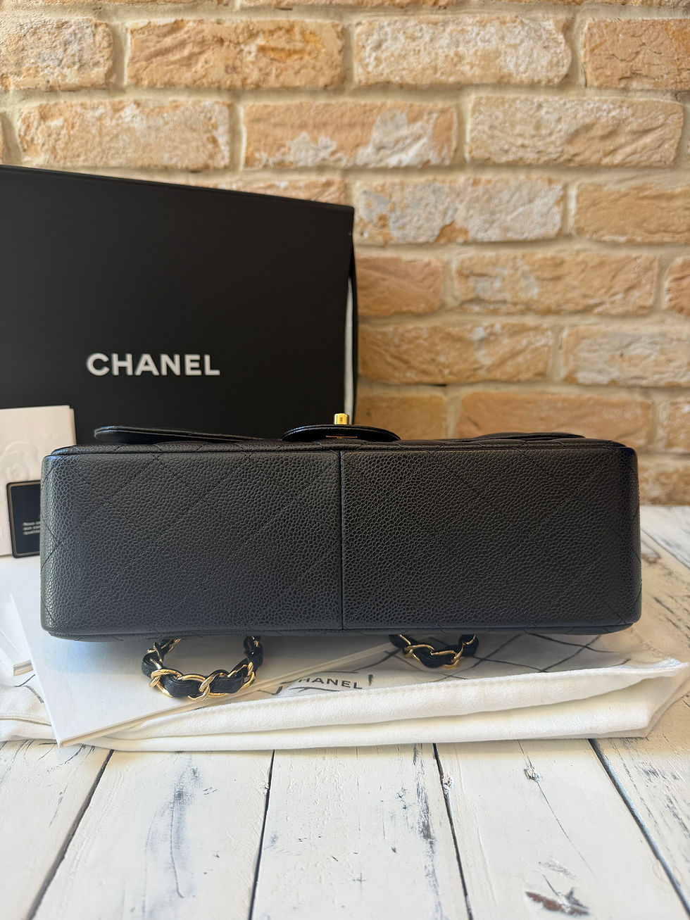 Thumbnail: CHANEL Large Classic Double Flap - Black (2017-18) (RRP £9,830)
