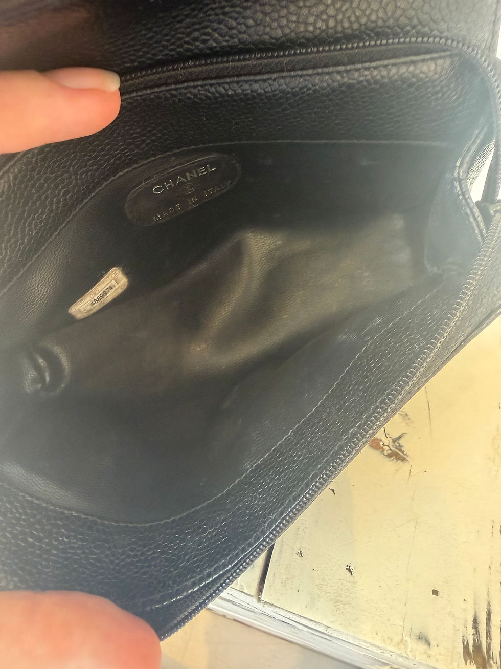 Thumbnail: CHANEL Cosmetics Pouch - Black Caviar