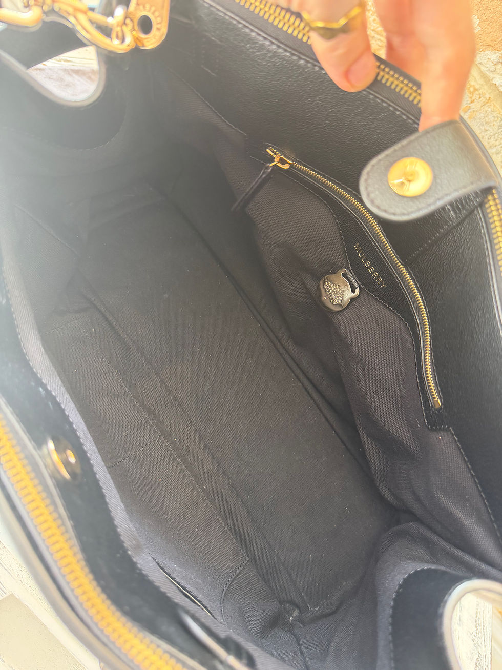 Thumbnail: MULBERRY Double Zipped Bayswater - Black