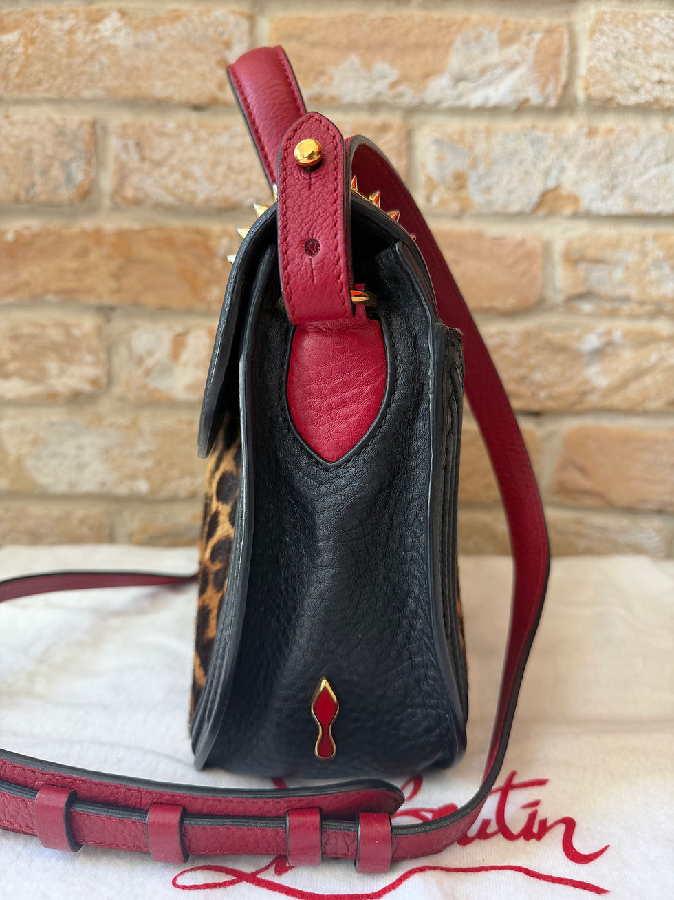 Thumbnail: Christian Louboutin Top Handle Bag - Leopard/Black