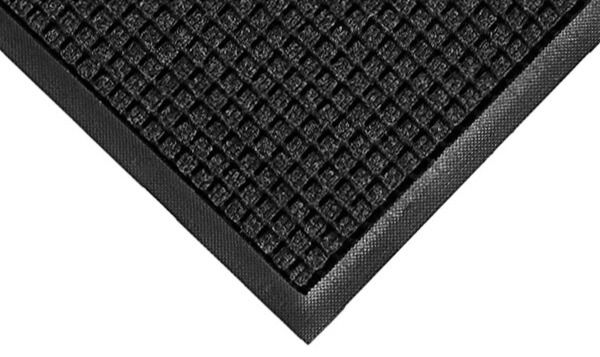 Top down view of a waterhog floor mat
