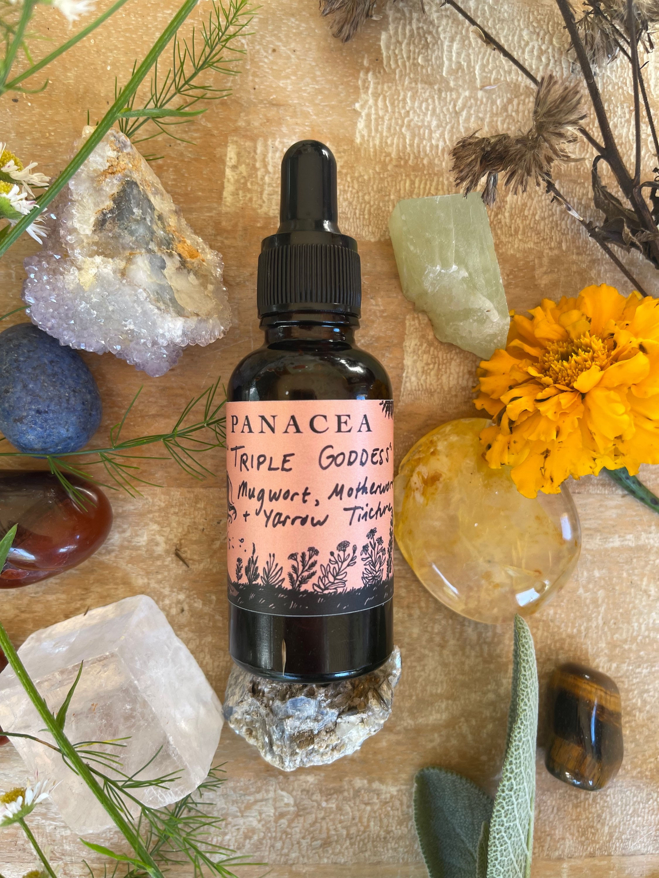 TRIPLE GODDESS Tincture: Mugwort, Motherwort and Yarrow
