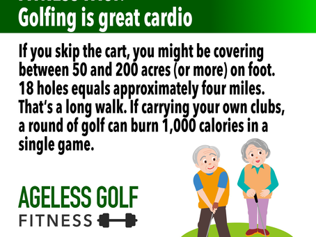 Golfing is great cardio