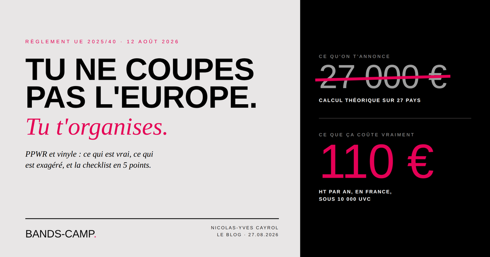 PPWR et vinyle : est-ce que tu dois vraiment arrêter de vendre tes disques en Europe ?