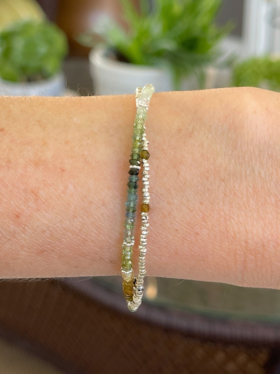 Double Green Tourmalines Bracelet 