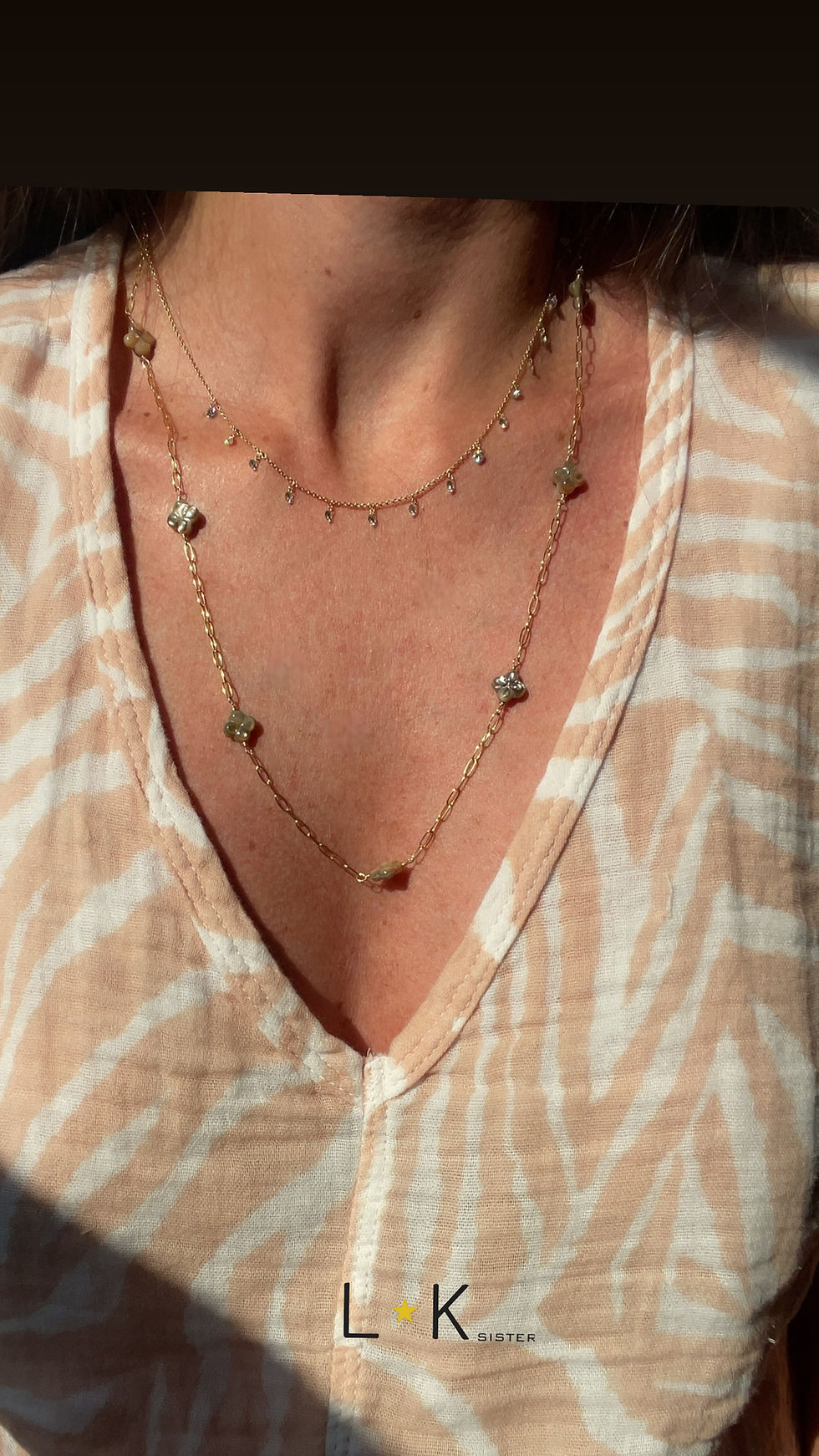 Thumbnail: Abalone Clover Necklace 