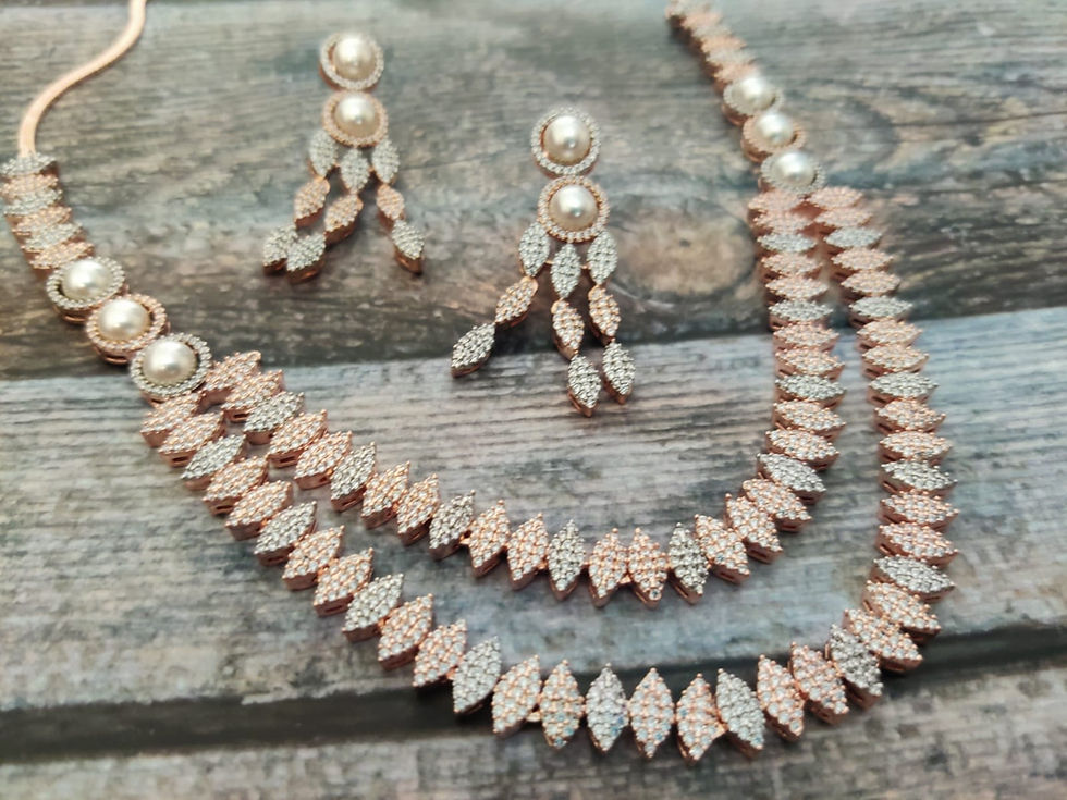 Thumbnail: Stylish &  Elegant Double Line Necklace