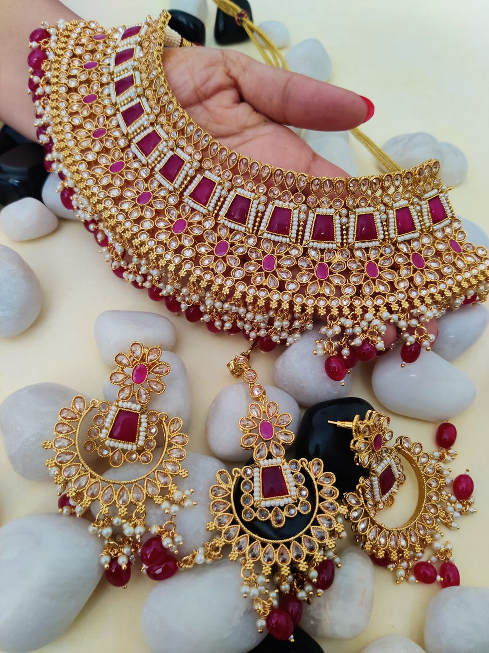 Thumbnail: Ruby Bridal Necklace