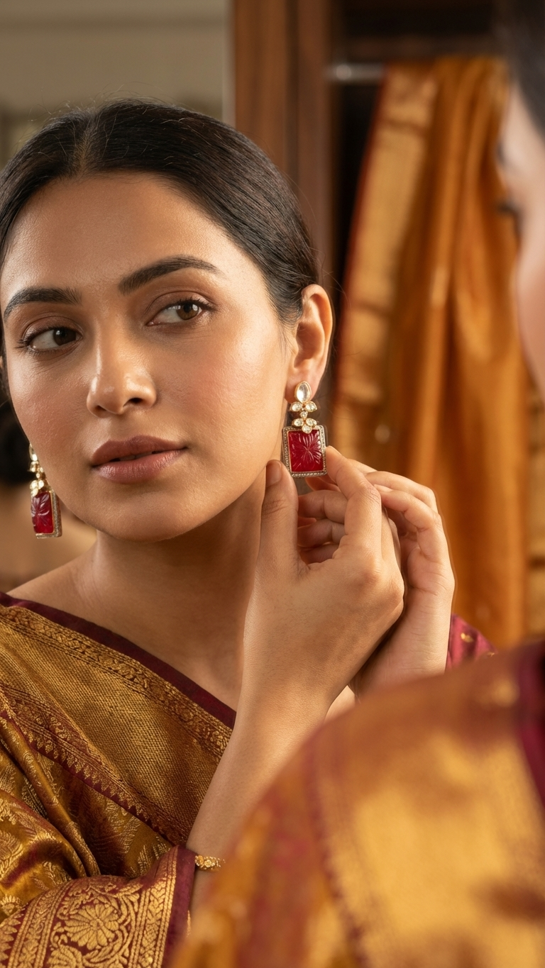 Thumbnail: Designer Amrapali Earrings