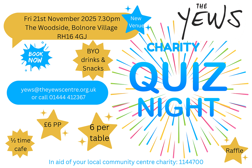 The Yews Quiz Night poster