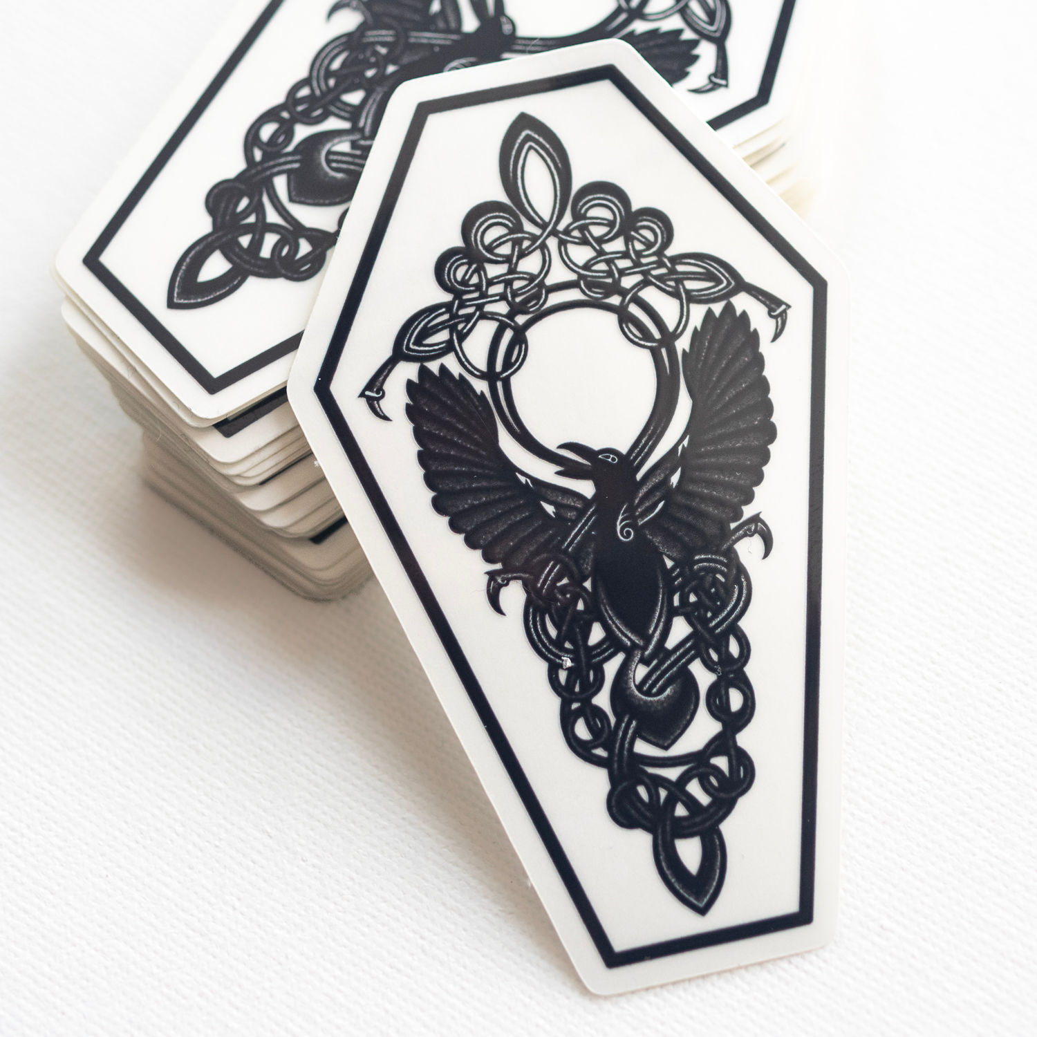 Raven Duality Sticker - 3" [TRANSPARENT]