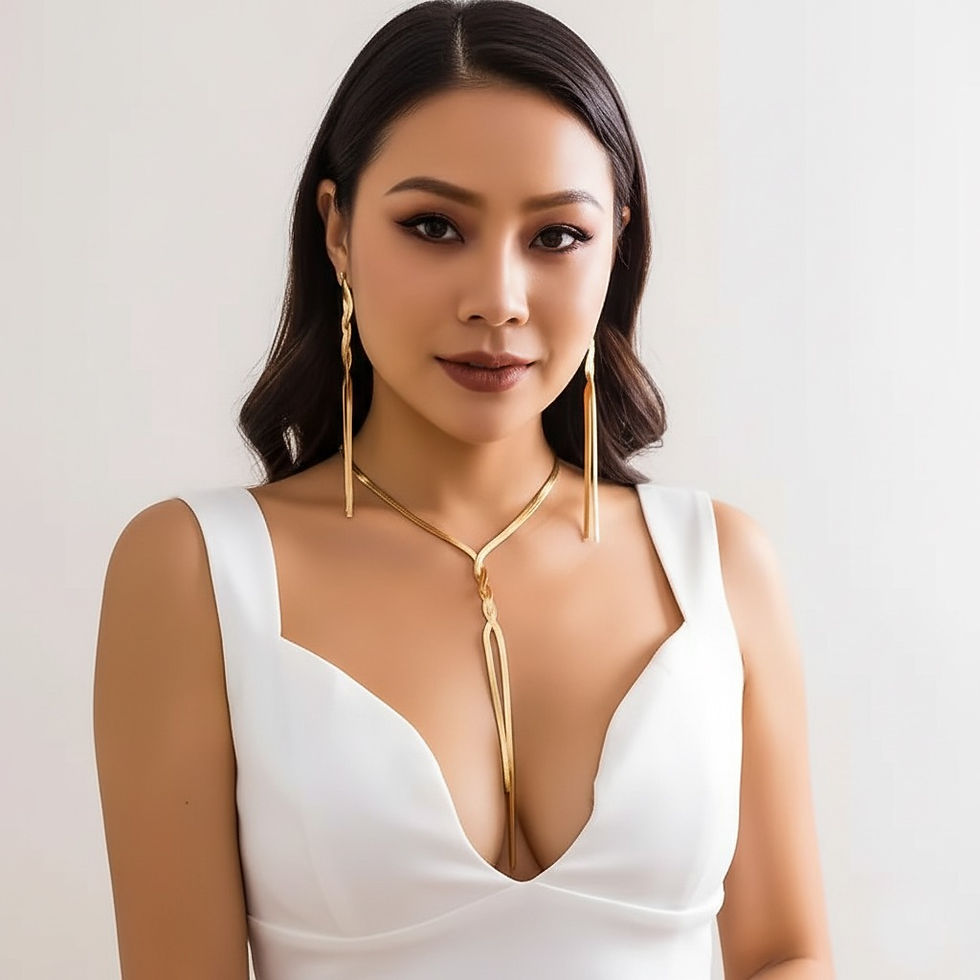 Thumbnail: Sexy Tassel Snake Chain Jewellry Set