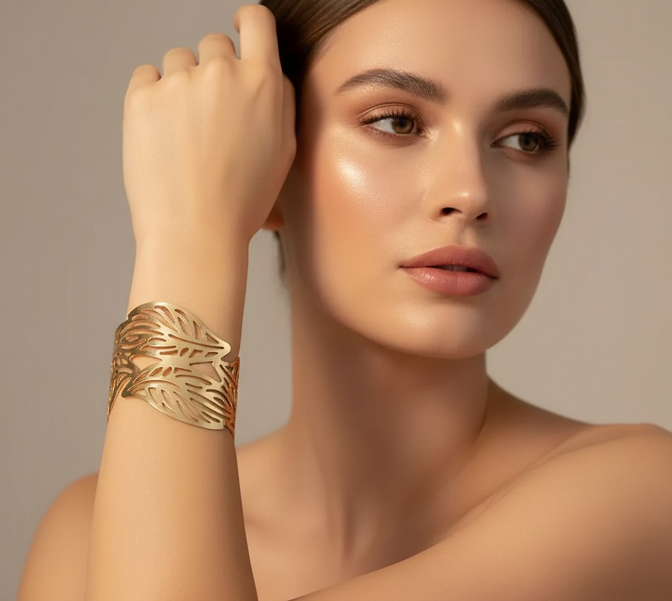 Thumbnail: Leaf Hand Bangle