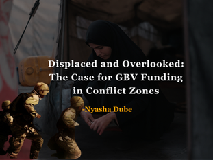 a woman in a conflict zone