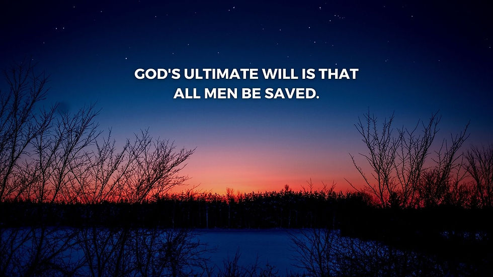 Gods ultimate will